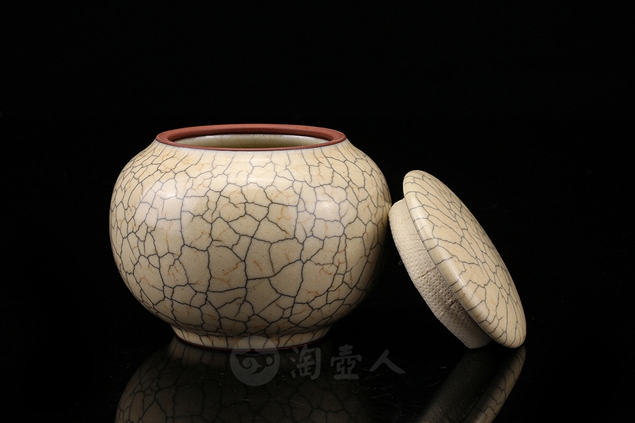 哥窑茶罐