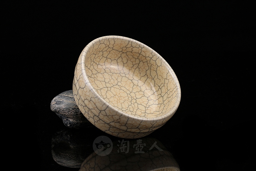哥窑腰线品茗杯
