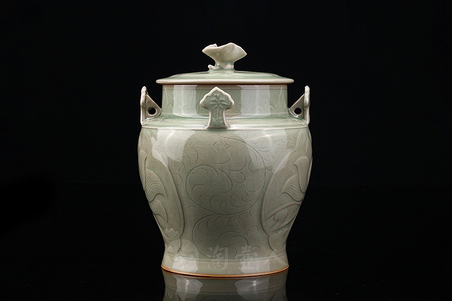 茶叶罐·荷花