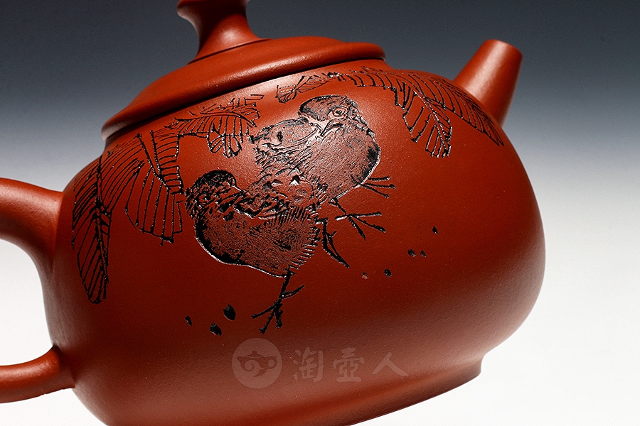 宜兴名家谭晓燕紫砂壶作品《清莲壶》原矿全手工优惠全场包邮真品保证