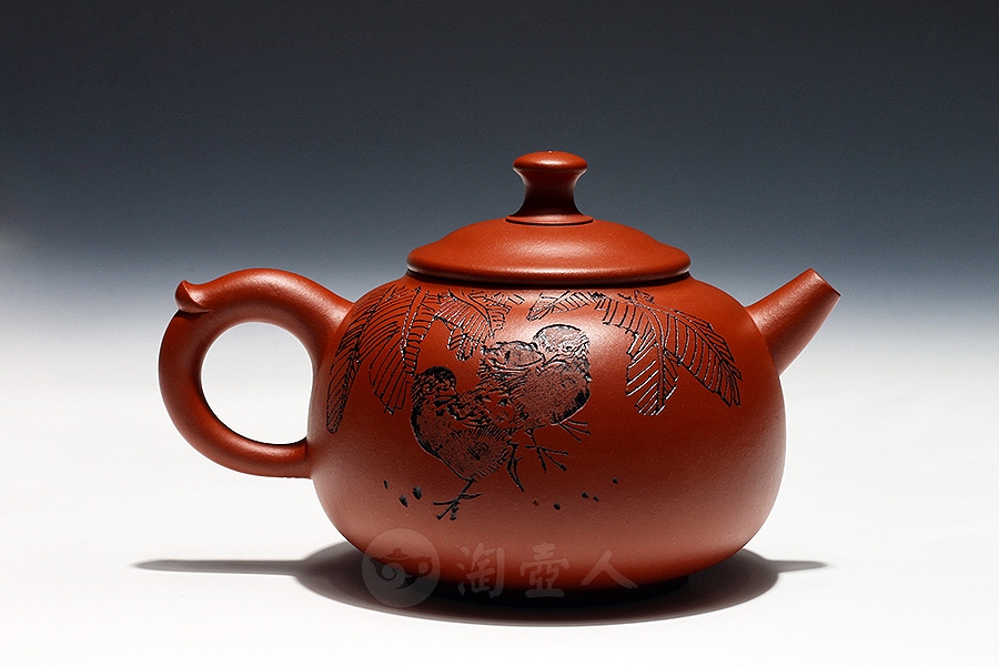 宜兴名家谭晓燕紫砂壶作品《清莲壶》原矿全手工优惠全场包邮真品保证