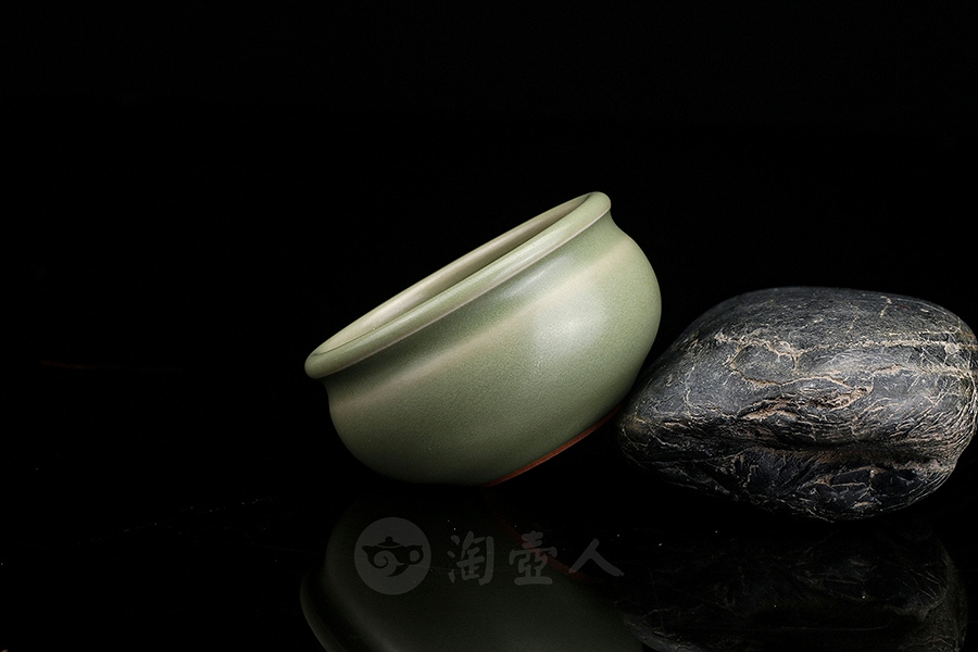 豆青一口杯·束口