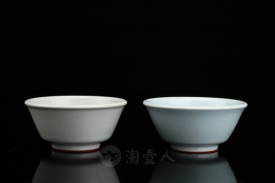 乳浊手工杯·敞口
