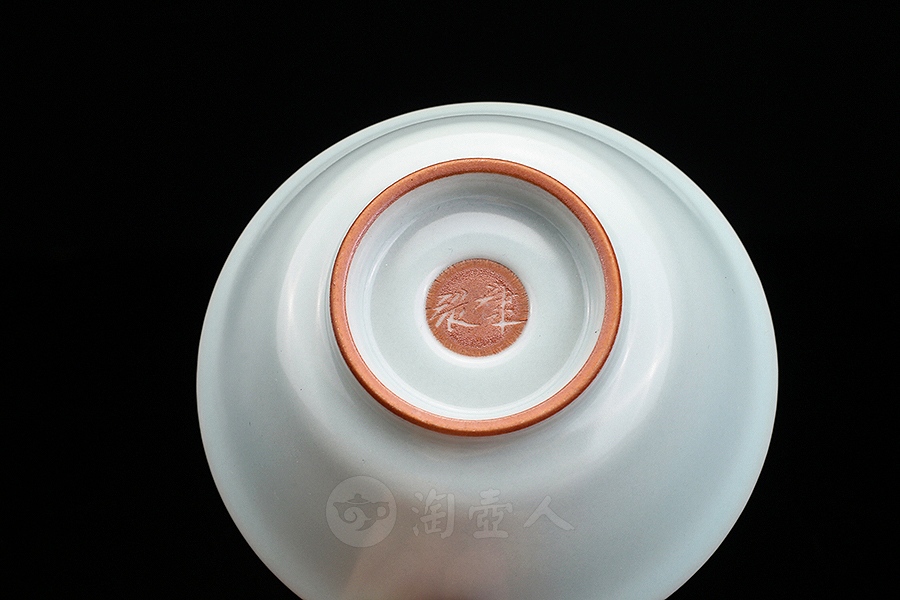 乳浊手工杯·敞口