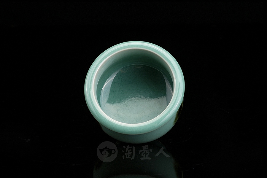 青釉点彩杯·矮