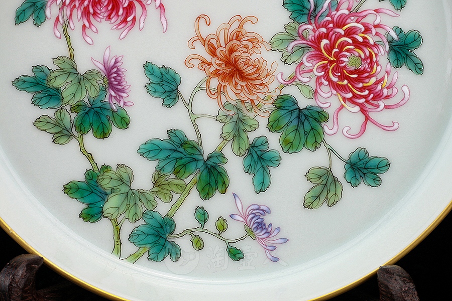 东篱菊盖碗