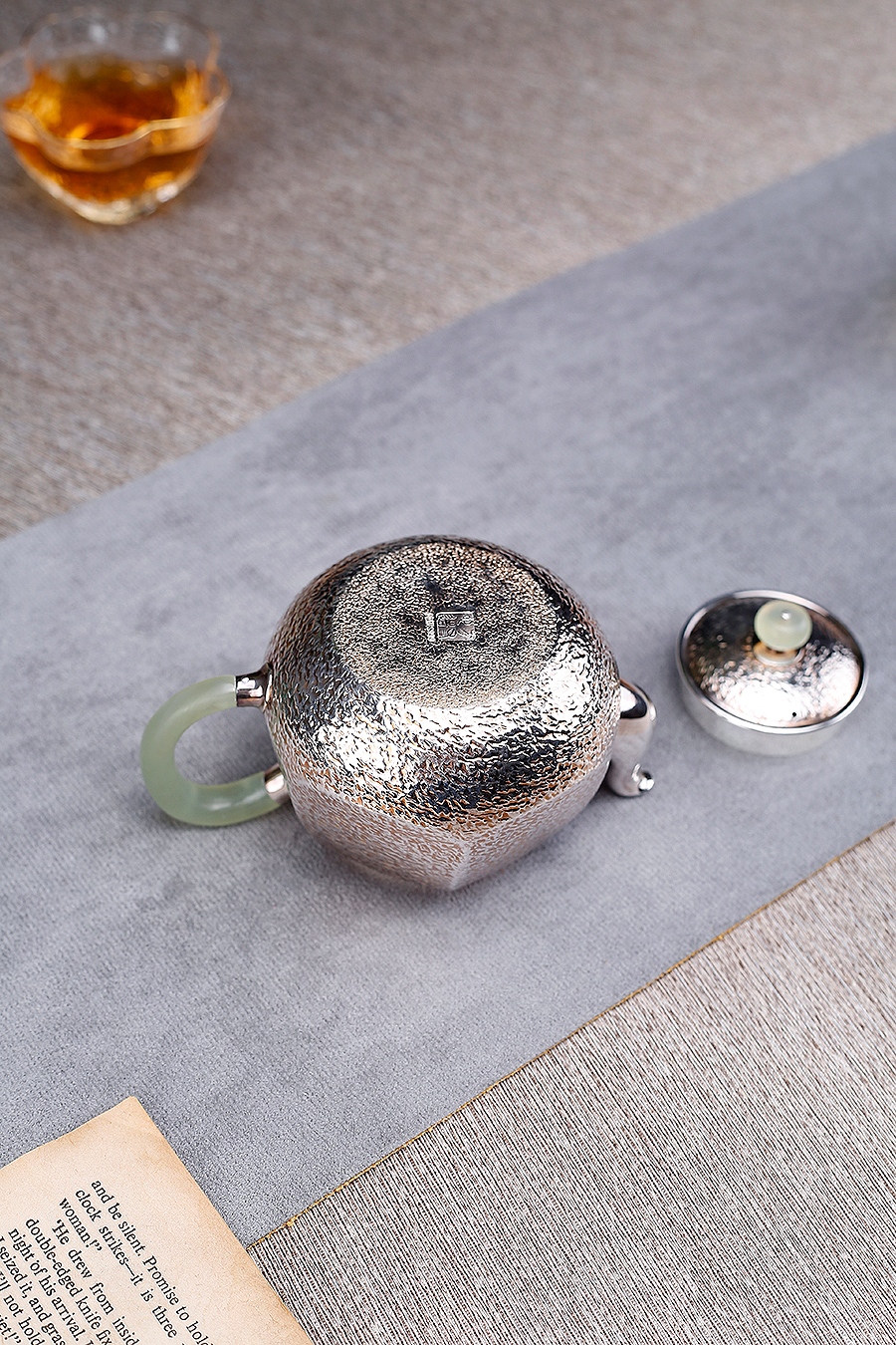 翡翠六方井栏(錾刻)