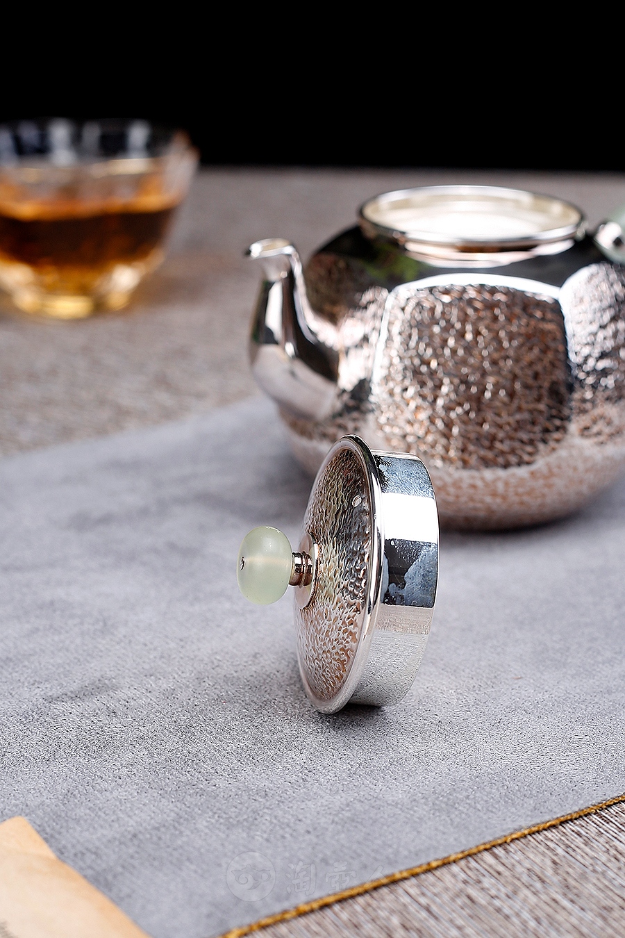 翡翠六方井栏(錾刻)