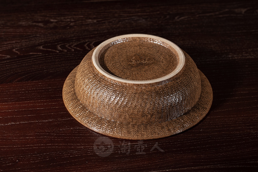 灰釉跳刀盘