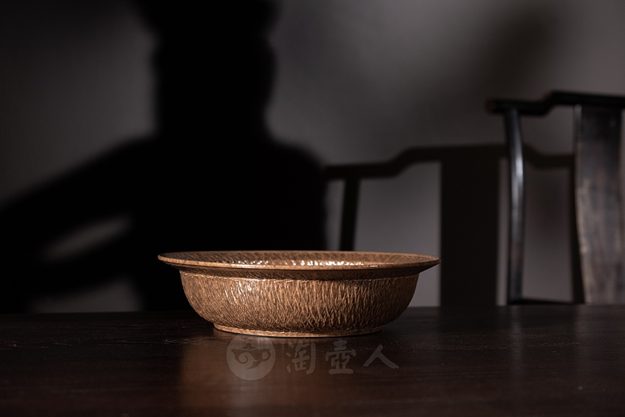 灰釉跳刀盘