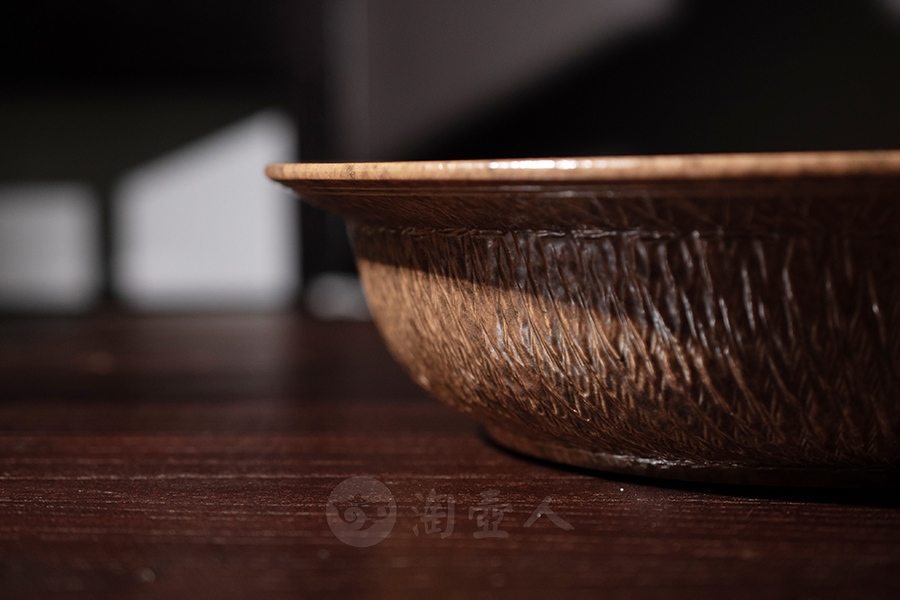 灰釉跳刀盘