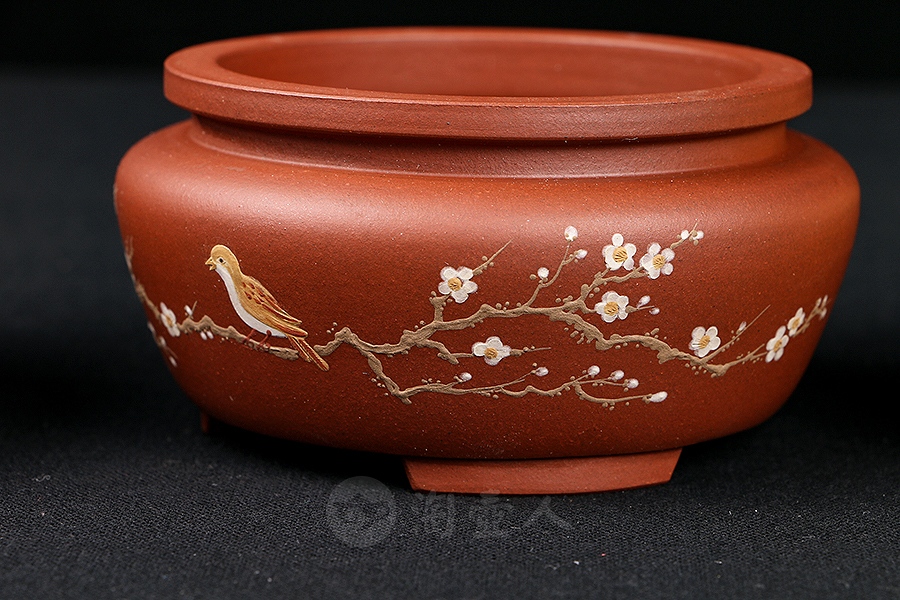 泥绘菖蒲盆(施小马监制·限量款)