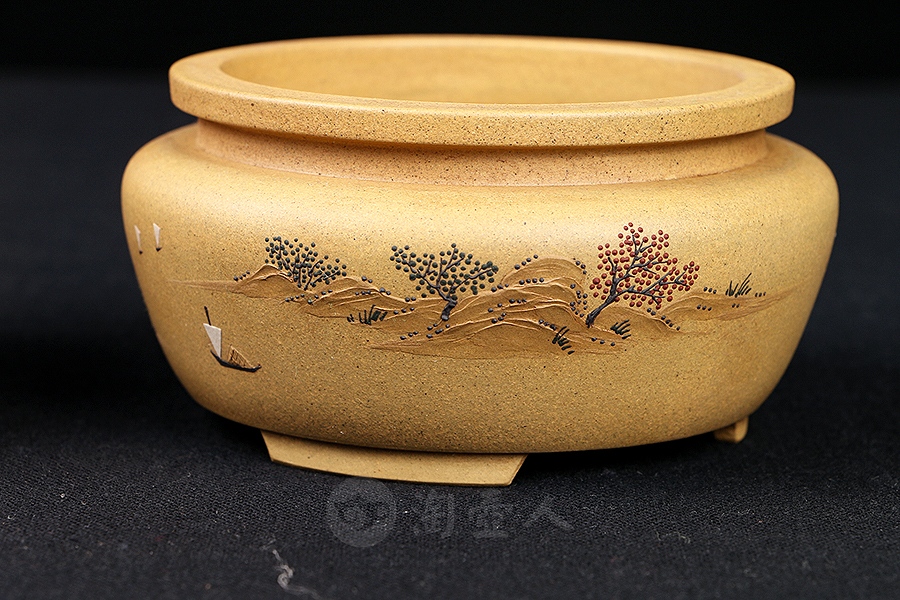 泥绘菖蒲盆(施小马监制·限量款)