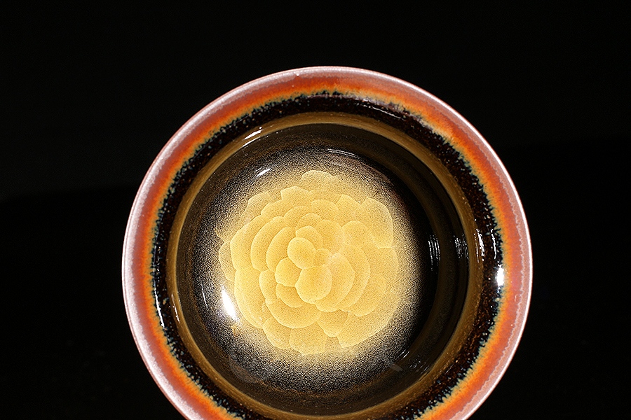 铁骨冰花盖碗(龙窑烧)