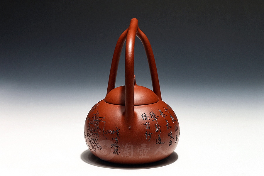 蒋琰滨全手工制南瓜提梁壶