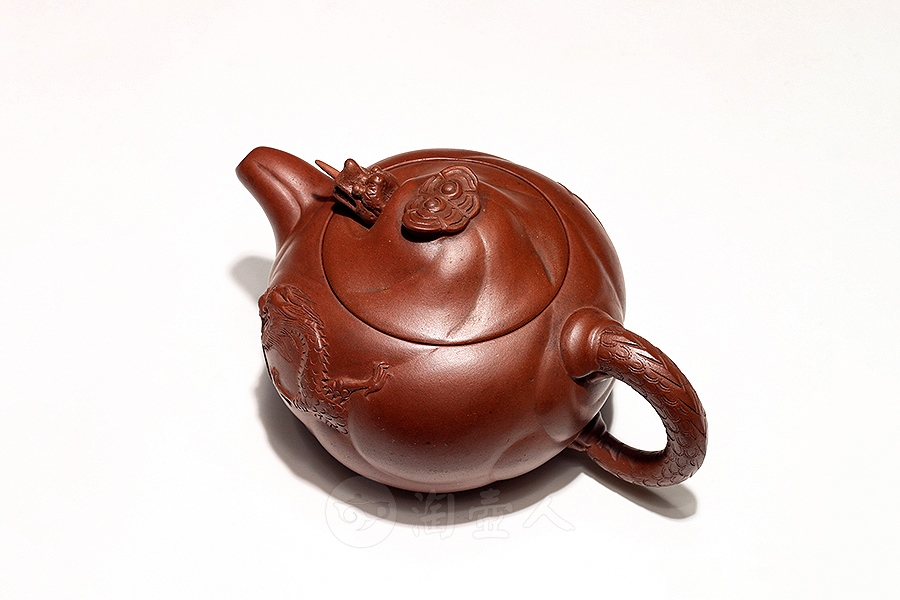 宜兴名家范大生紫砂壶作品《鱼化龙壶》原矿全手工优惠全场包邮真品