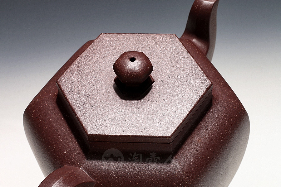 宜兴紫砂壶名家周志良《六方》紫砂壶原矿全手工优惠全场包邮真品