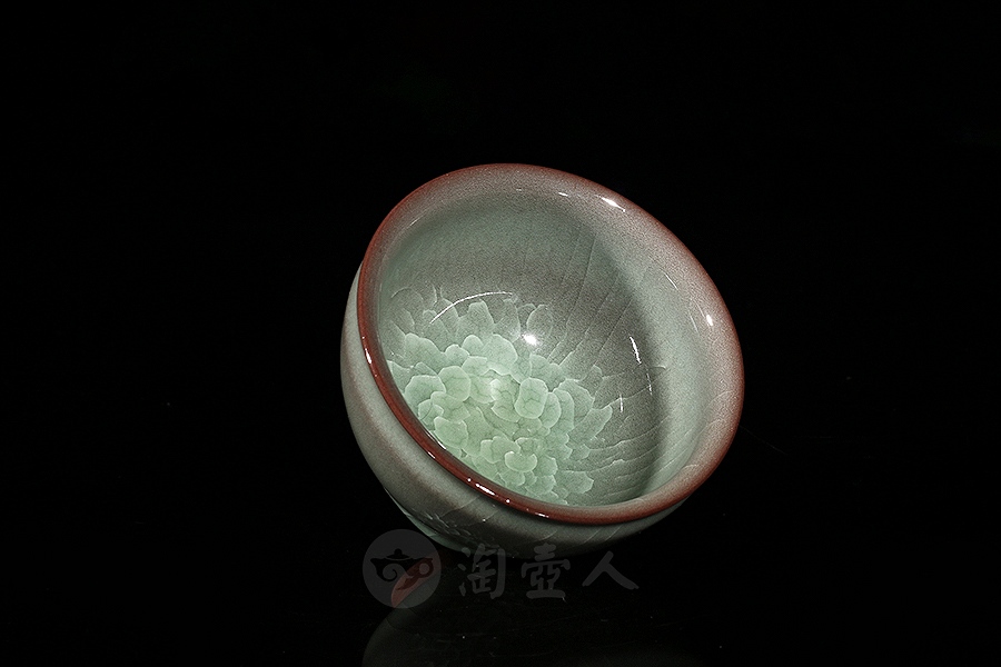 束口冰花手工杯