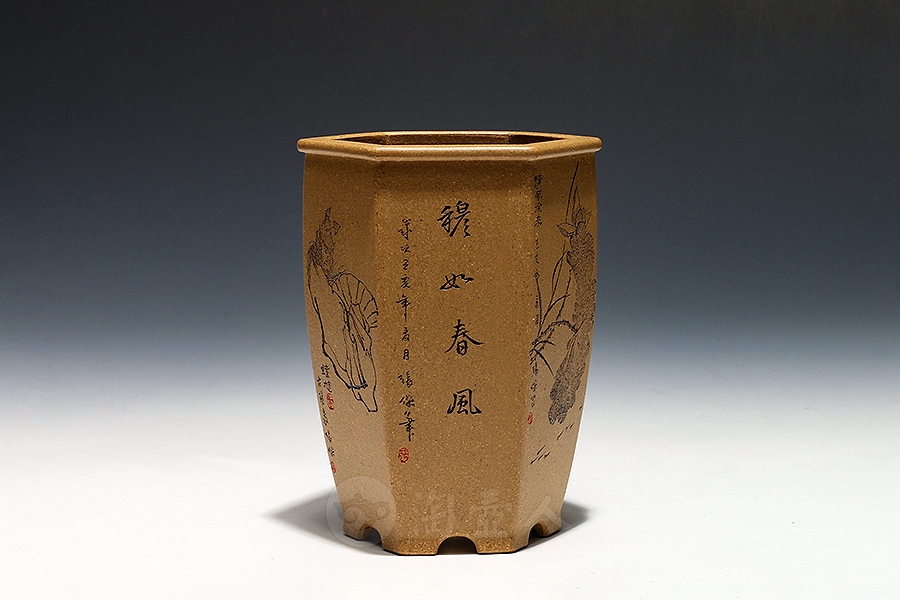 花盆六方