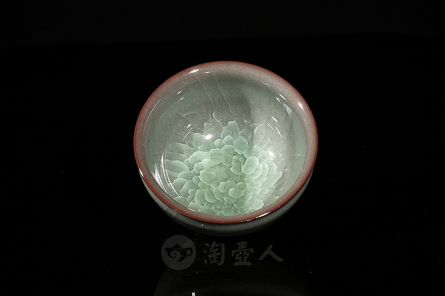 束口冰花手工杯