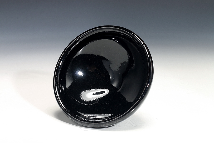 正宗原矿宜兴紫砂壶-黑魂(敛口)-揭继荣全手工制作-铁胎矿物釉紫砂泥料
