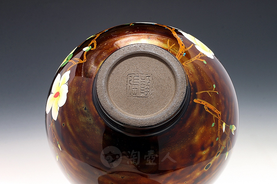 金油滴玉兰钵·漆器工艺