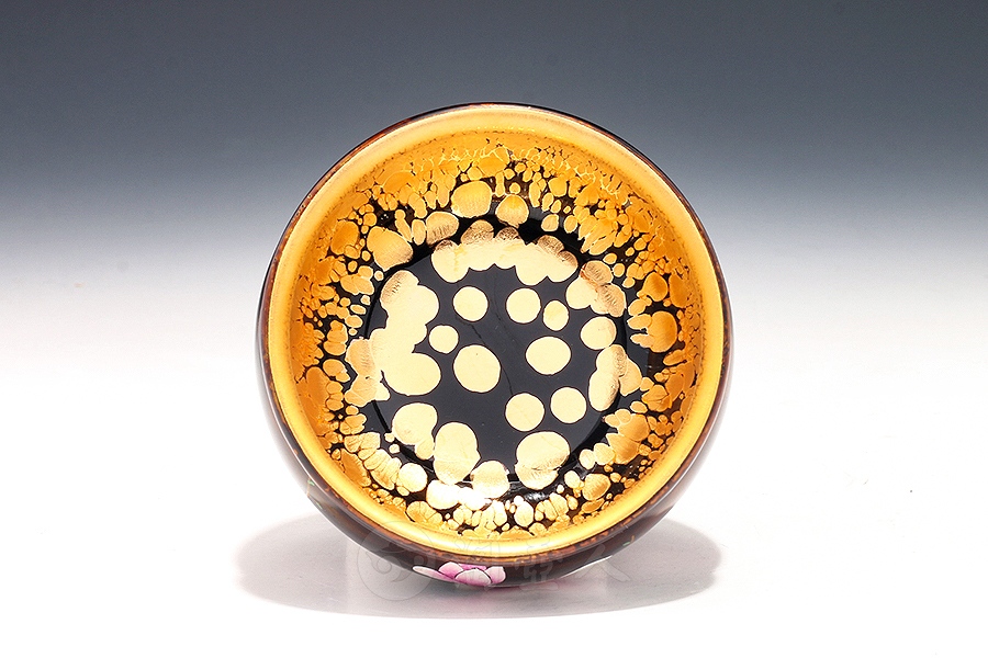 金油滴玉兰缸·漆器工艺