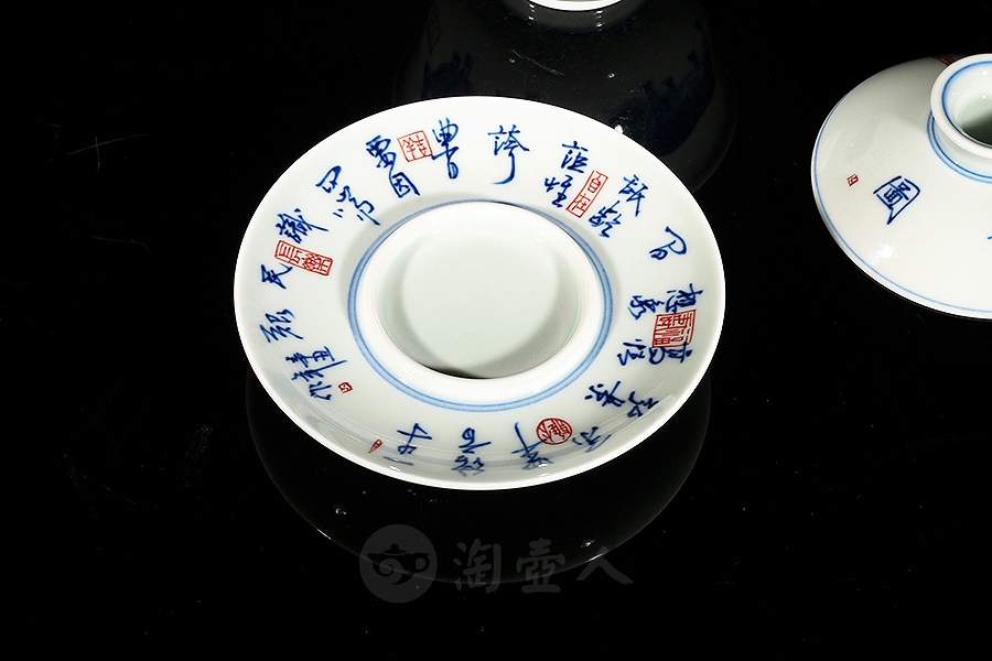 五牛图盖碗(柴窑)