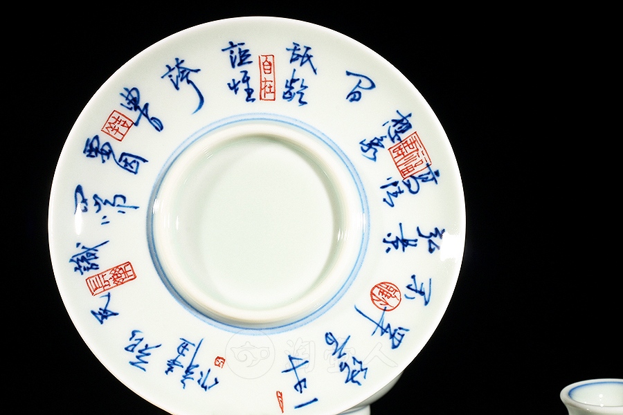 五牛图盖碗(柴窑)
