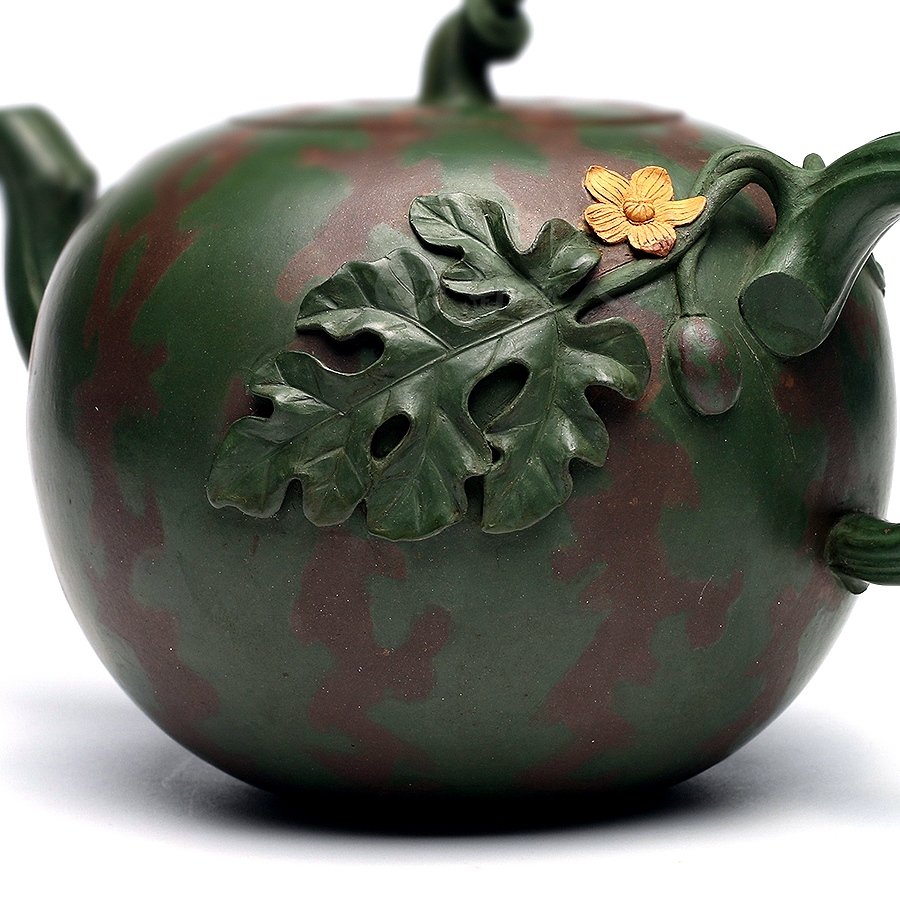 宜兴名家高建芳紫砂壶作品《西瓜壶》原矿全手工优惠全场包邮真品保证