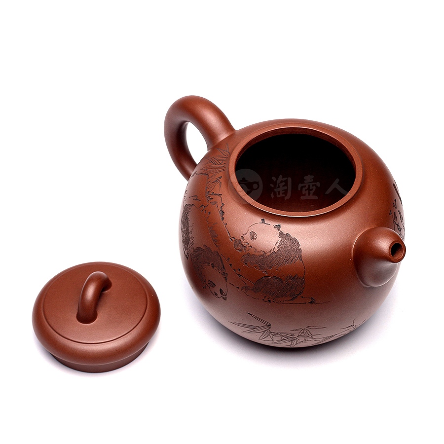 宜兴名家谭晓君紫砂壶作品《汉圆壶》原矿全手工优惠全场包邮真品保证