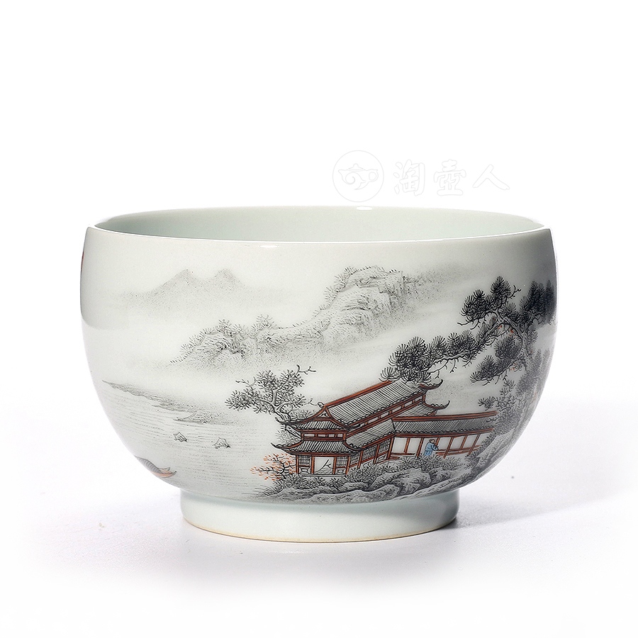 墨彩山水杯