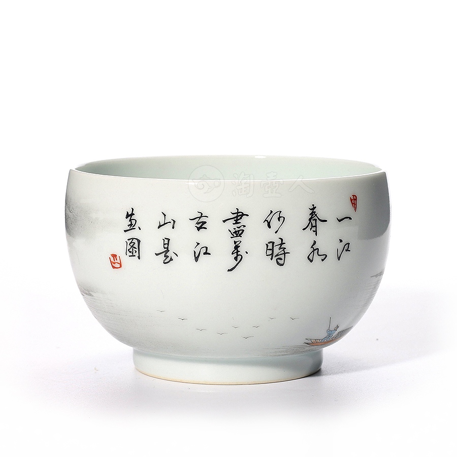 墨彩山水杯