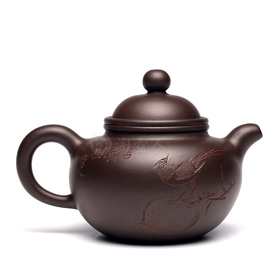 圆只茗壶(鲍志强铭)