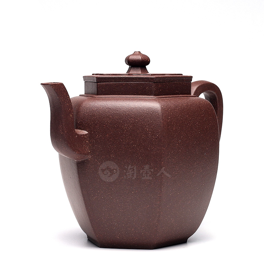 宜兴名家华健紫砂壶作品《全手莲莲蹬高壶》原矿全手工优惠全场包
