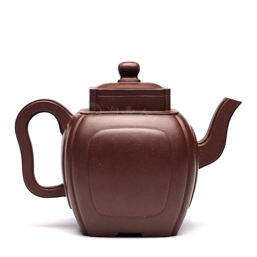 宜兴名家周尊严紫砂壶作品《魁方壶》原矿全手工优惠全场包邮真品保证