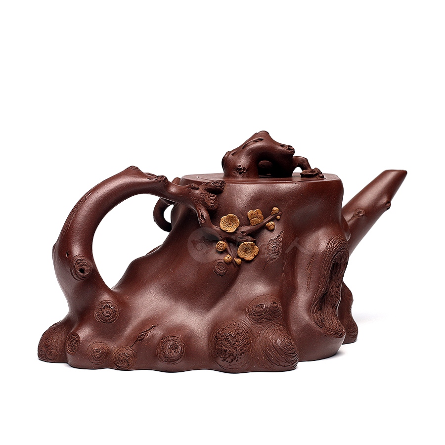 宜兴名家吴扣华紫砂壶作品《梅桩壶》原矿全手工优惠全场包邮真品保证