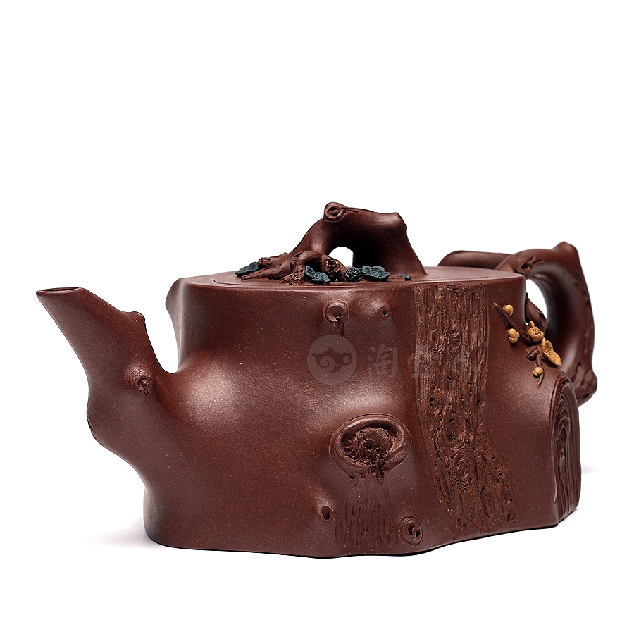 宜兴名家吴扣华紫砂壶作品《矮梅桩壶》原矿全手工优惠全场包邮真品