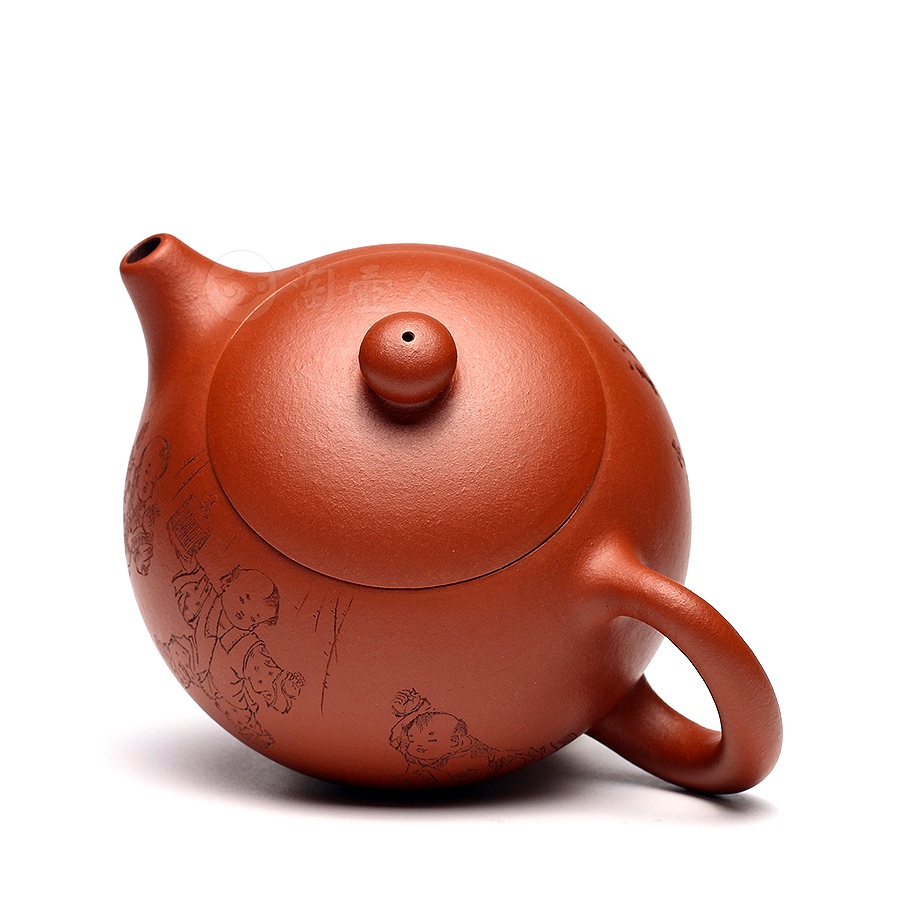 小西施茗壶(寒越刻)