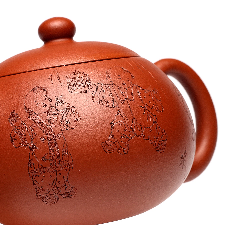 小西施茗壶(寒越刻)