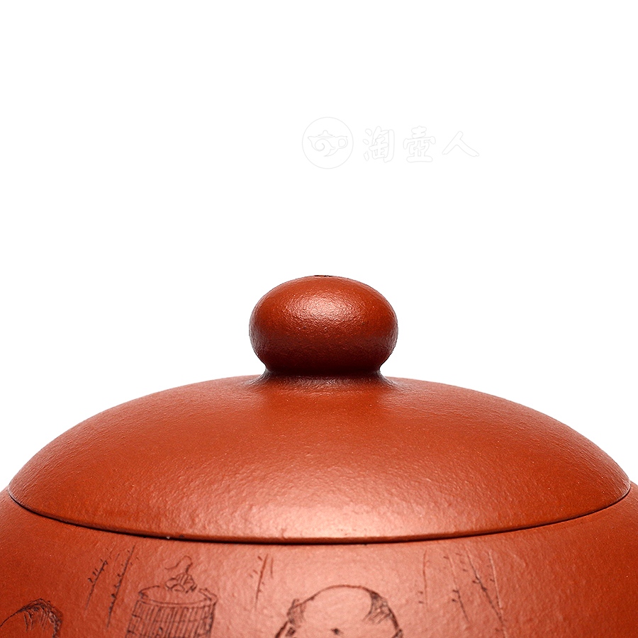 小西施茗壶(寒越刻)