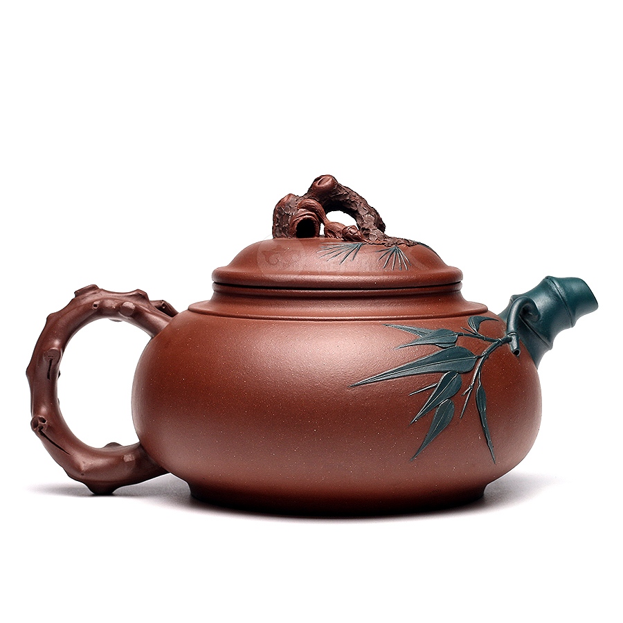 宜兴紫砂壶名家张静作品《大三友壶》