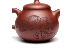 宜兴名家谭晓燕紫砂壶作品《茄段壶》原矿全手工优惠全场包邮真品保证