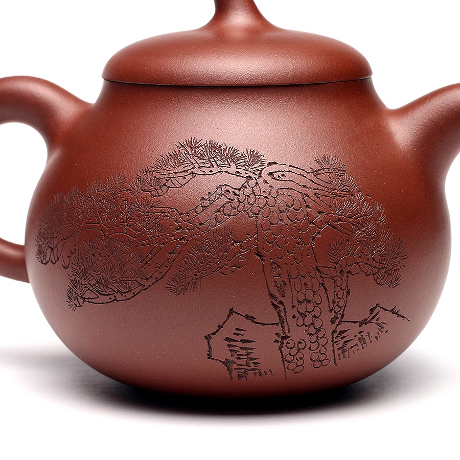 宜兴名家谭晓燕紫砂壶作品《茄段壶》原矿全手工优惠全场包邮真品保证