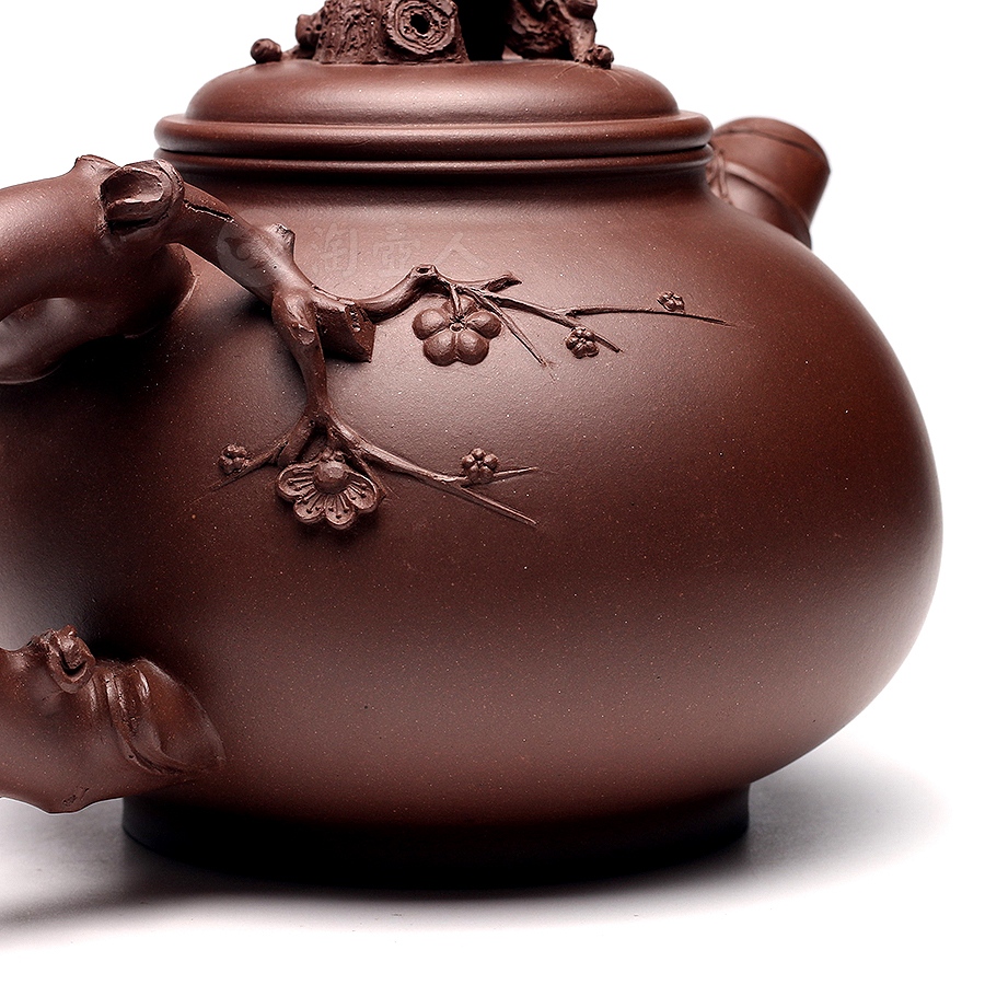 宜兴名家潘小忠紫砂壶作品《三友壶》原矿全手工优惠全场包邮真品保证