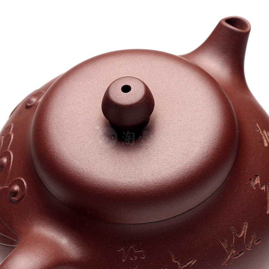 吴永明全手工制铭刻祥云壶