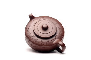 宜兴名家王跃伟紫砂壶作品《周盘壶》原矿全手工优惠全场包邮真品保证