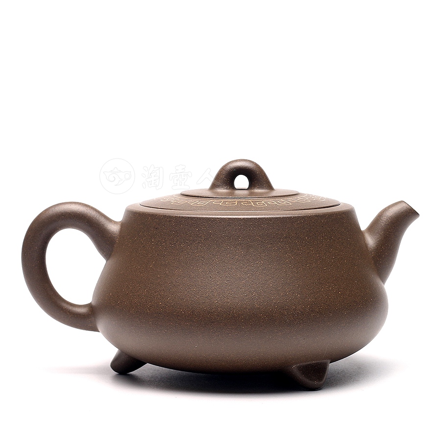 宜兴紫砂壶名家徐飞作品《福鼎(镶金丝)》