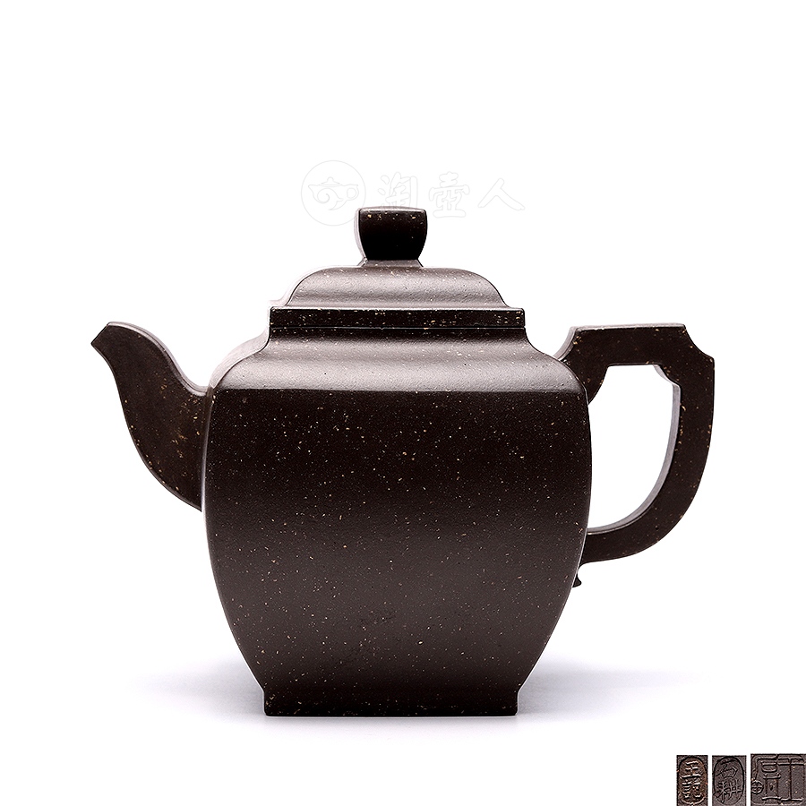 ZA0000203 中国唐物秘蔵逸品紫砂壺茶道具高7.5 直径16.5 口径6.5 底径11cm-
