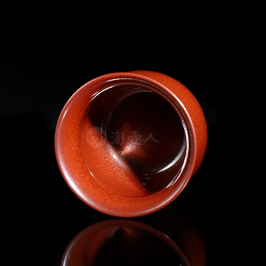 玉兰卷口红鹧鸪盏